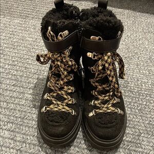 Circus by Sam Edelman Black and Tan Women's Warm Boots